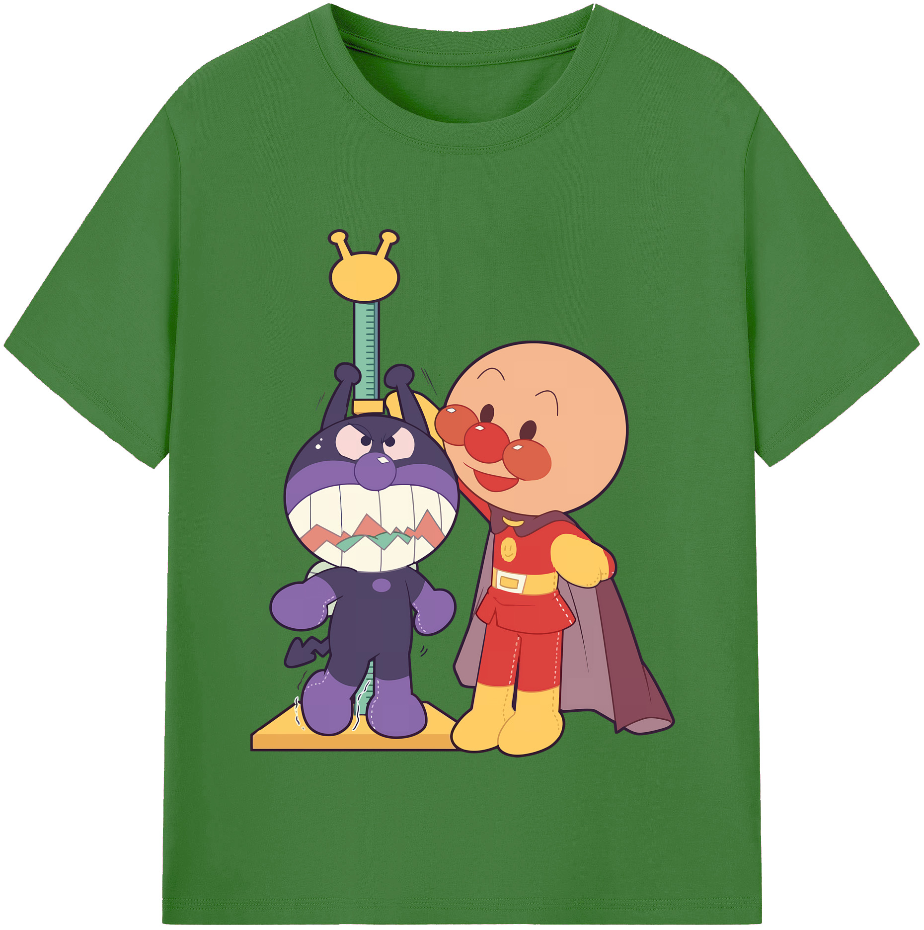 （画像用） アンパンマン Anpanman レディースカジュアルプリントTシャツ（綿100％）